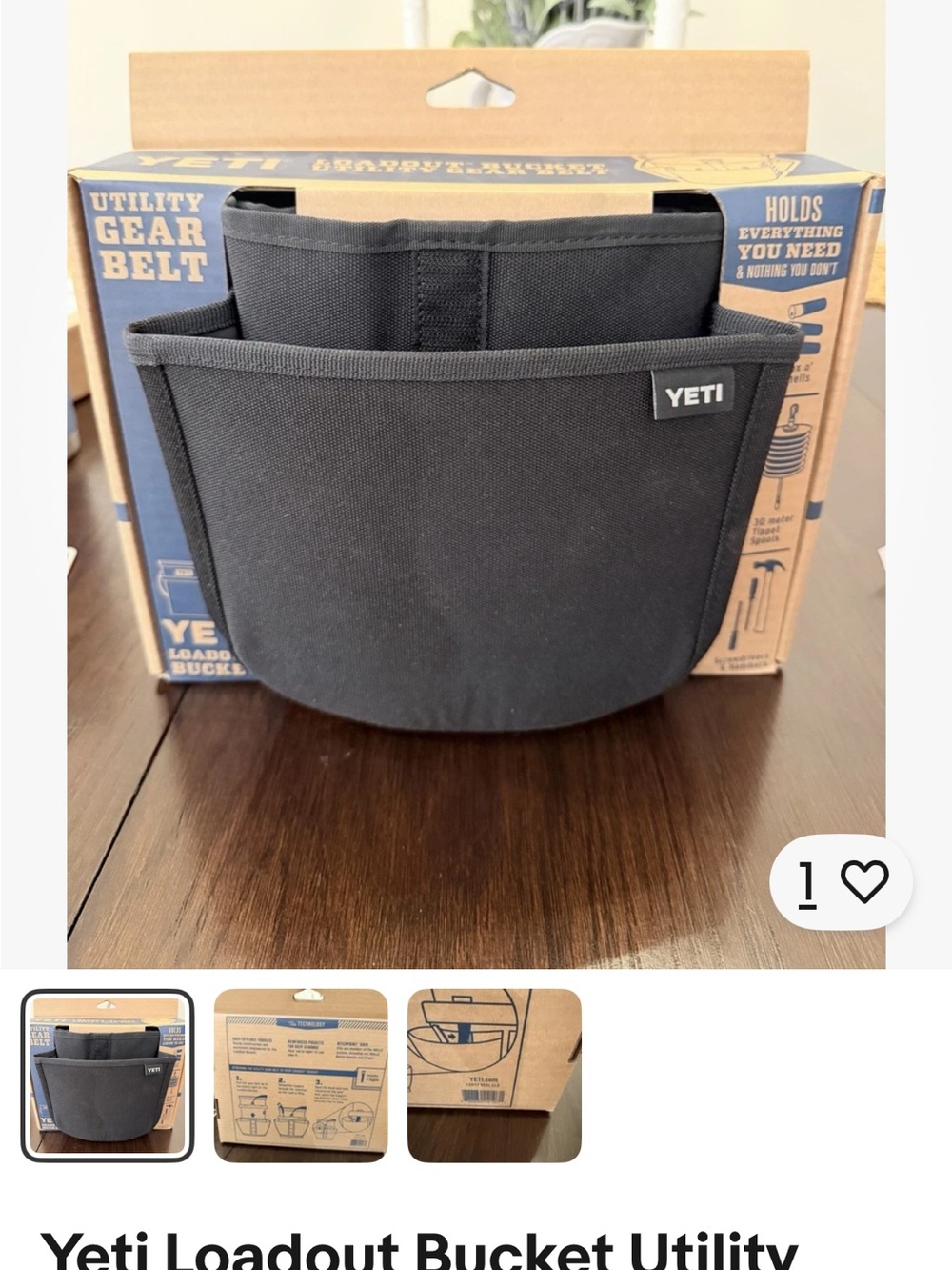 Yeti Black Soft Tote Gear Caddy Organizer. New with tags